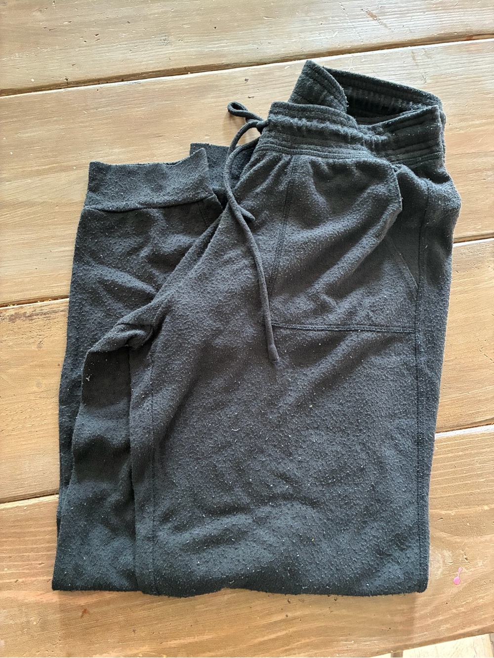 ALO Yoga Black Fleece Track Pants